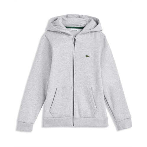 Boys Lacoste Kids Core Fleece Zip Up Hoodie (Big Kid)