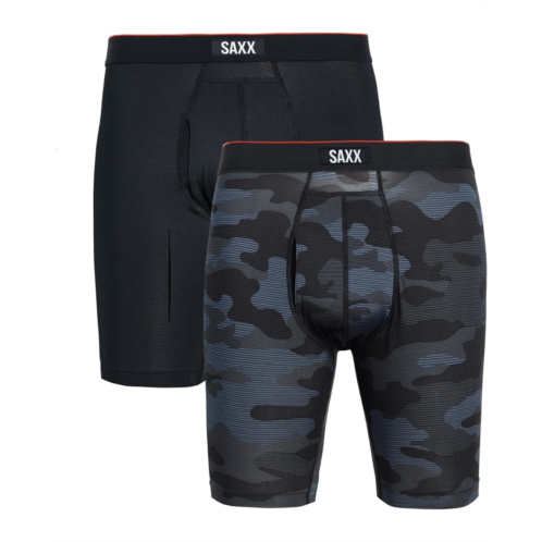 SAXX UNDERWEAR Multi-Sport Mesh Long Boxer Brief Fly 2-Pack