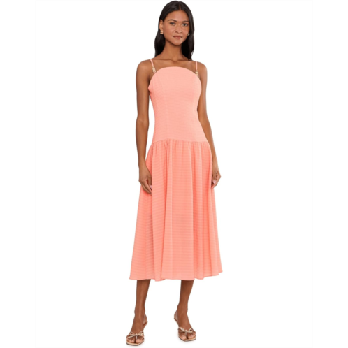 Womens Adrianna Papell Seersucker Midi Dress