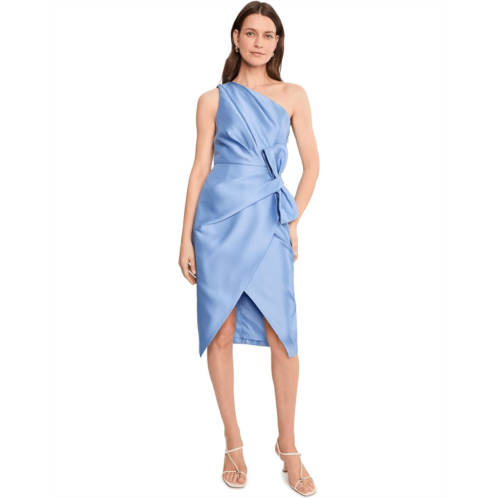 Womens Adrianna Papell Bow Mikado Short Dress