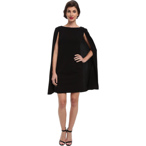 Womens Adrianna Papell Structured Cape Sheath Dress