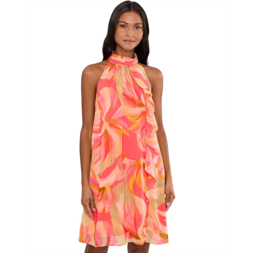 Womens Adrianna Papell Halter Trapeze Dress