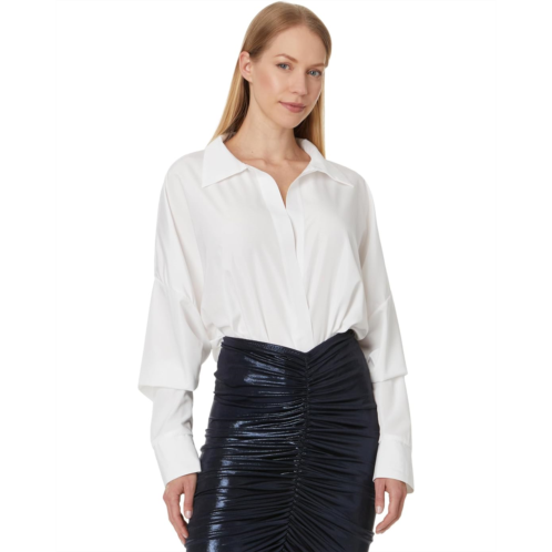 Norma Kamali Super Oversized Boyfriend NK Shirt Bodysuit