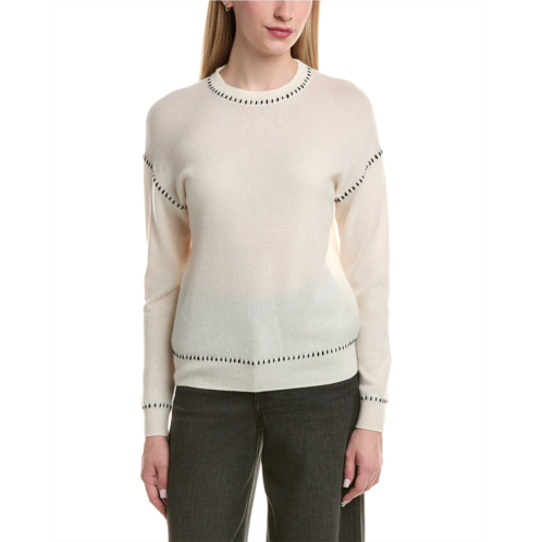Bruno Magli whipstitch wool & cashmere-blend sweater