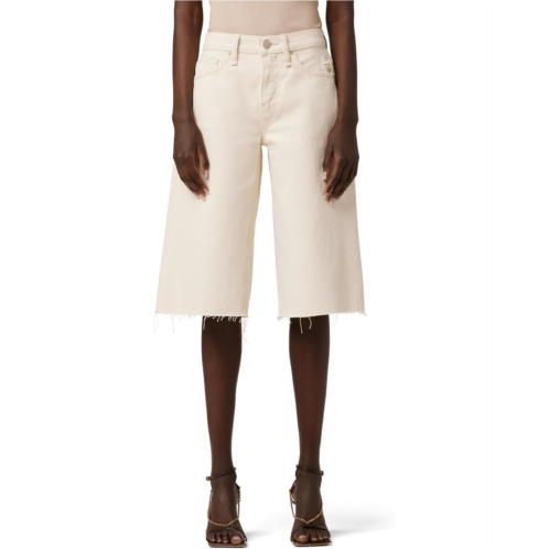Hudson Jeans Freya Low Rise Skater Shorts in Ecrus