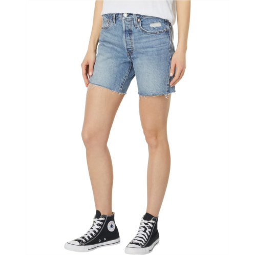 Womens Levis Premium 501 Mid Thigh Shorts