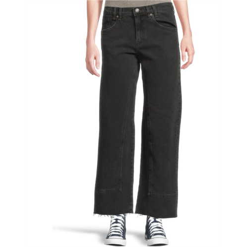Womens Free People Risk Taker High-Rise Straight