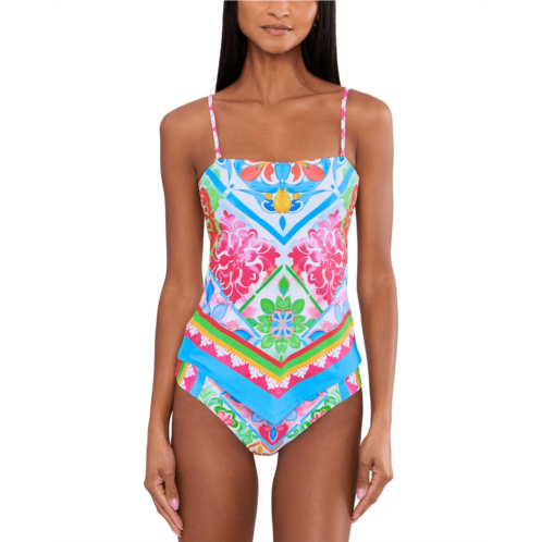 Womens BECCA Mijas Casey Hankercheif Tankini Top
