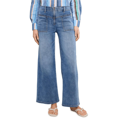 Womens KUT from the Kloth Meg High-Rise Wide Leg Pants in Queenly