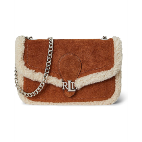 POLO Ralph Lauren Lauren Ralph Lauren Shearling-trim Bradley Crossbody Wallet