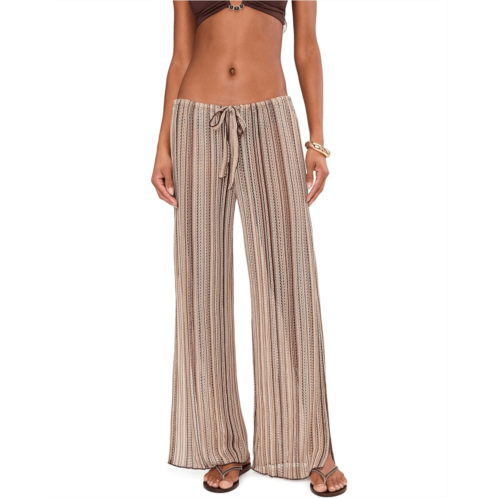 BECCA Seaside Crochet Knit Split Leg Pants