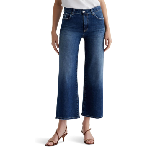 Womens AG Jeans Saige Mid-Rise Wide Leg in 7 Years La Jolla