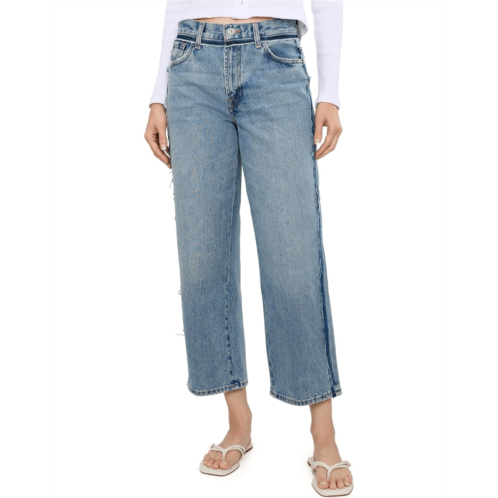 Womens 7 For All Mankind Stovepipe Straight Ankle in Sapphire Dust