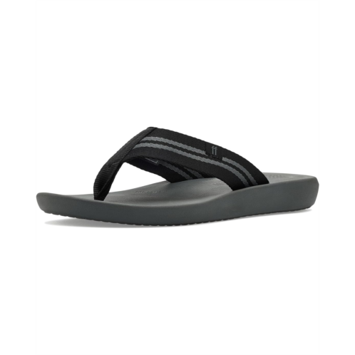 Mens FitFlop Iqushion Two-Stripe Webbing Flip-Flops