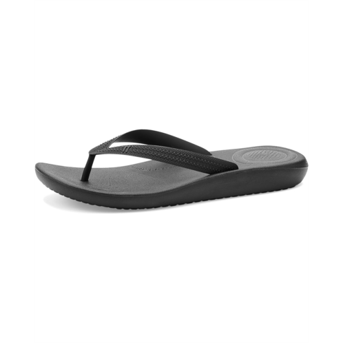 Mens FitFlop Iqushion Textured-Strap Flip-Flops