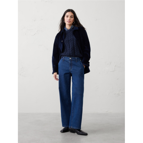 bananarepublic Straight Mid-Rise Carpenter Jean