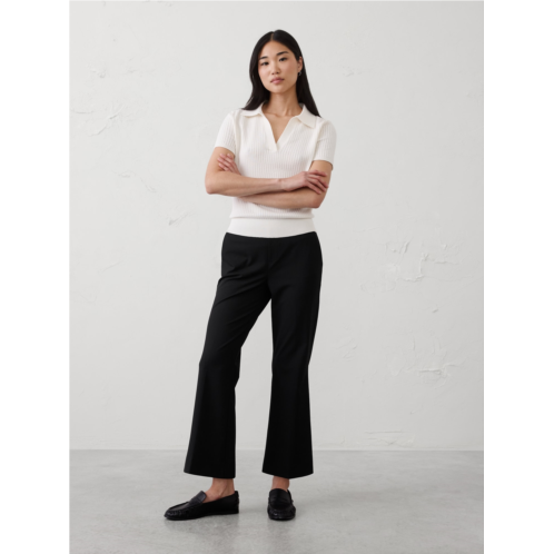 bananarepublic Hayden Sculpted Bootcut High-Rise Stretch Cropped Pant
