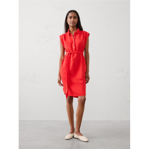 bananarepublic Gauze Above-Knee Shirtdress