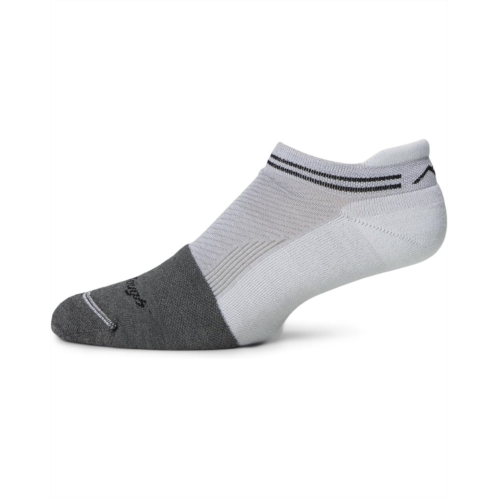 Mens Darn Tough Vermont Steely No Show Tab Lightweight with Cushion w/ Full Cushion Toe Box