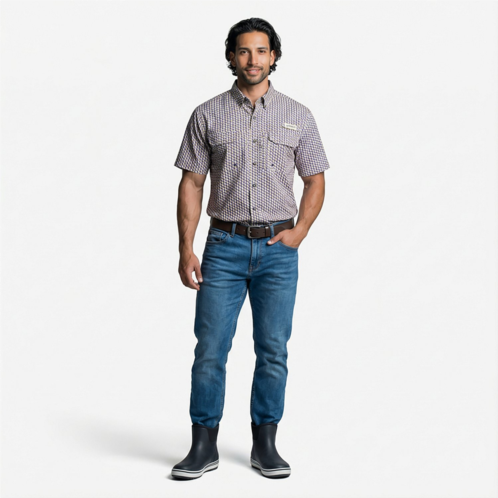 Magellan Outdoors Mens LA Local State Print Shirt LA Micro Print