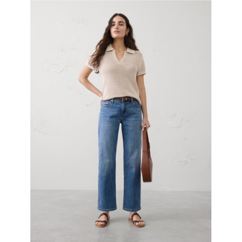 bananarepublic Straight-Leg Mid-Rise Jean