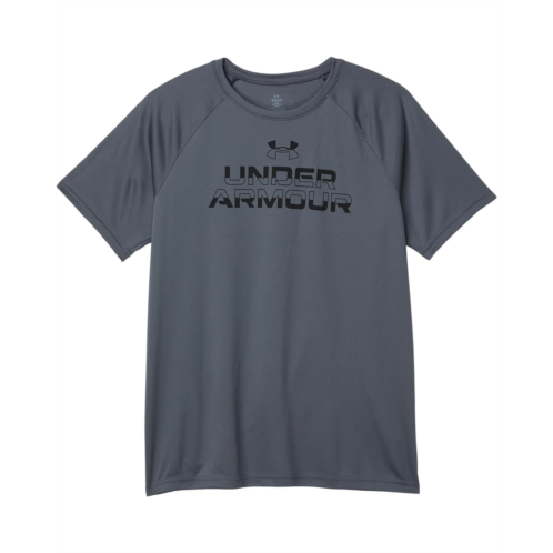 Kids Under Armour Kids Tech Split Wordmark Short Sleeve T-Shirt (Big Kids)