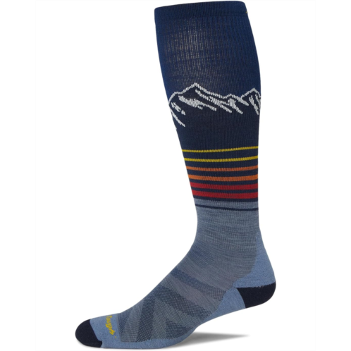Mens Darn Tough Vermont Steep Lines OTC Lightweight with Cushion