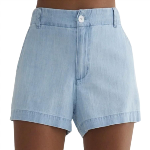 Bella Dahl womens elle playa trouser short in coastal capri wash
