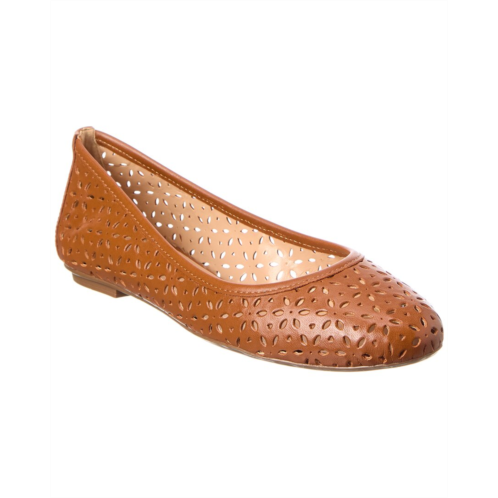 French Sole leyla laser cut leather flat