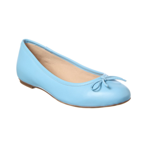 French Sole emerald leather flat