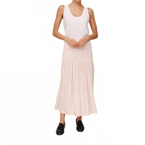 Bella Dahl drop waist ruffle maxi skirt in cherry blossom