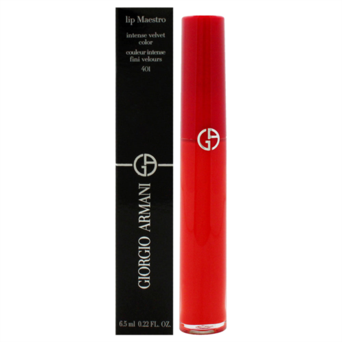 Giorgio Armani lip maestro intense velvet color - 401 the tibetan orange by for women - 0.22 oz lipstick