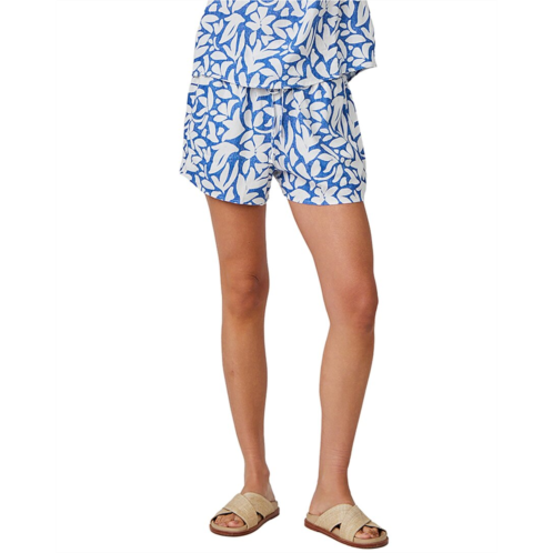 Bella Dahl ruffle edge linen-blend short