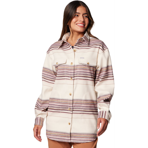 Columbia Sportswear Womens Calico Basic Shirt Jacket Light Beige 01
