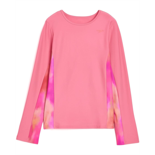Girls Speedo Kids UV Swim Shirt Long Sleeve Rashguard (Little Kid/Big Kid)