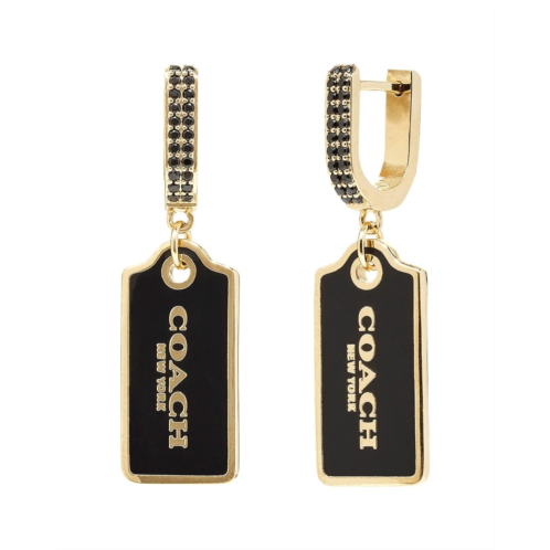 COACH Hangtag Drop Earrings