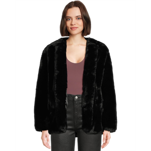 Womens Blank NYC Faux Fur Jacket