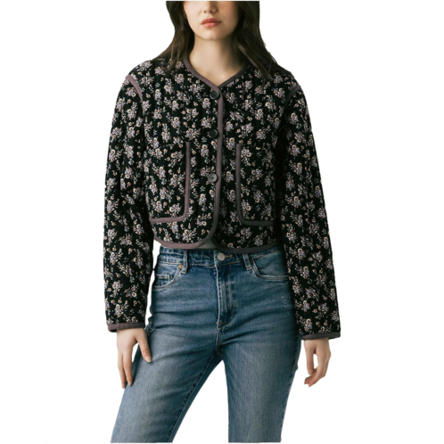 Blank NYC Fall Bloom Floral Quilted Jacket