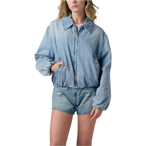Blank NYC Bottomless Brunch Denim Bomber Jacket