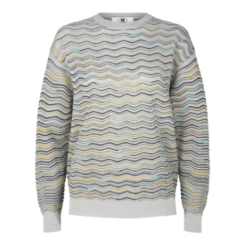 M Missoni metallic crochet-knit cotton-blend sweatshirt