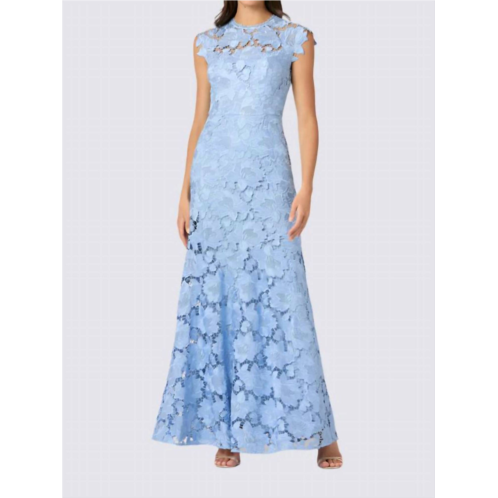 Shoshanna raven dress in vista blue