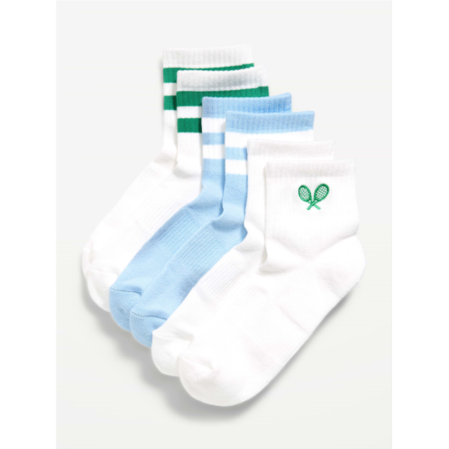 OldNavy Athletic Quarter Crew Sock 3-Pack for Women