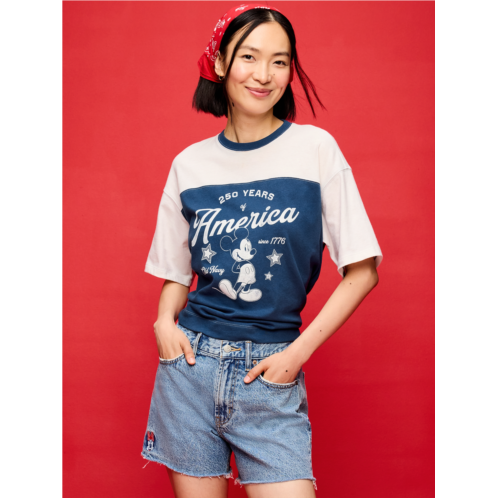 Old Navy x Disney Mickey Mouse Football-Style T-Shirt for Women