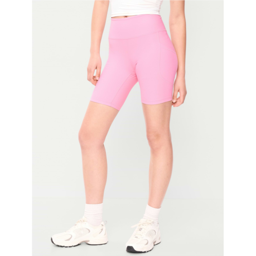 OldNavy High-Waisted PowerSoft Biker Shorts -- 8-inch inseam