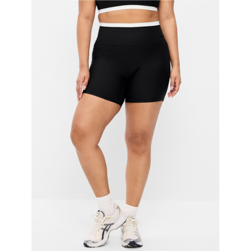 OldNavy Extra-High Waisted PowerSoft Boundless Pocket Biker Shorts-- 6-inch inseam - No Front Seam