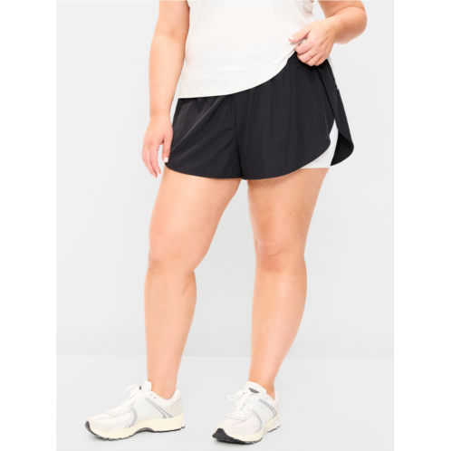 OldNavy High-Waisted StretchTech 2-In-1 Run Shorts