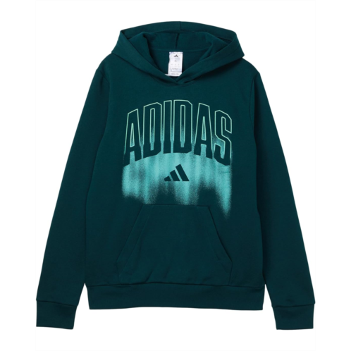 Adidas Kids Graphic Fleece Hooded Pullover (Big Kid)