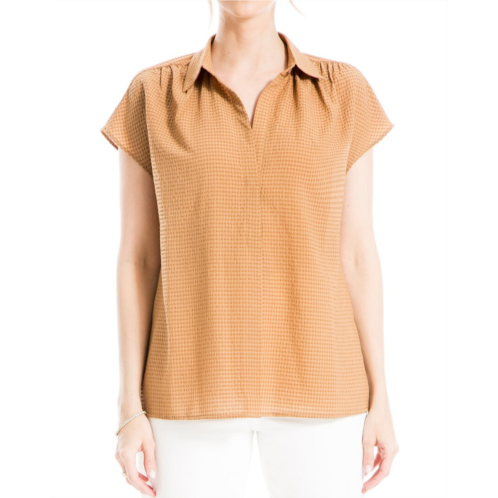 Max Studio texture collar top