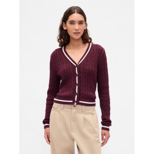 Gap 100% Cotton Cable-Knit Cardigan