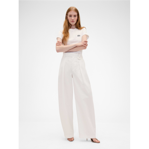 Gap × Victoria Beckham High Rise Pleated Arc Trouser